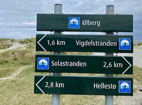 Kyststien skilt